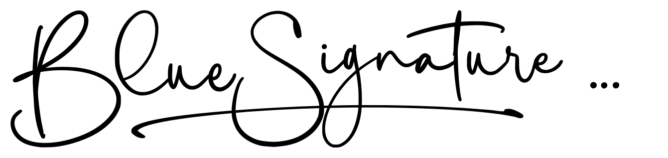 Blue Signature Bold